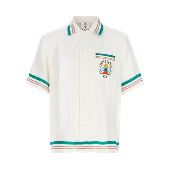 Casablanca Cuban Collar Shirt - NWT - Picture 1 of 4